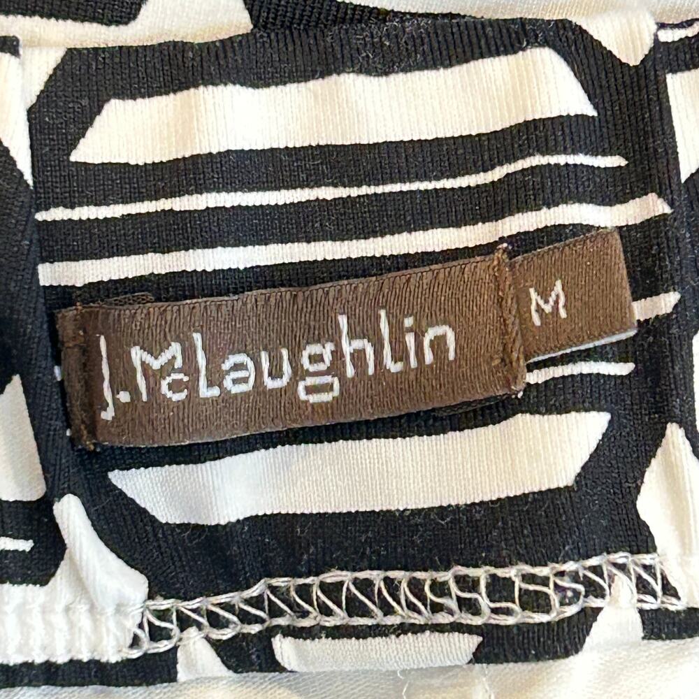 J. McLaughlin Skort geometric pattern and side stripes size med - Picture 5 of 7